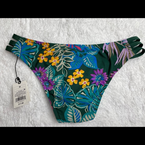 Share & Sade Swimsuit Floral Cheeky Bottom M - Picture 4 of 6